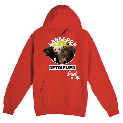 Labrador Retriever Dog Dad Premium Pullover Hoodie