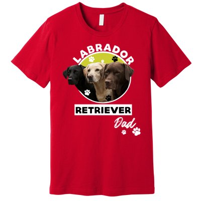 Labrador Retriever Dog Dad Premium T-Shirt