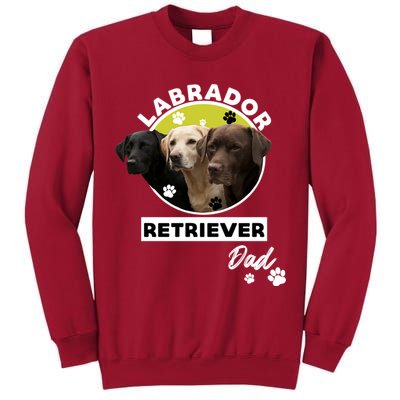 Labrador Retriever Dog Dad Tall Sweatshirt