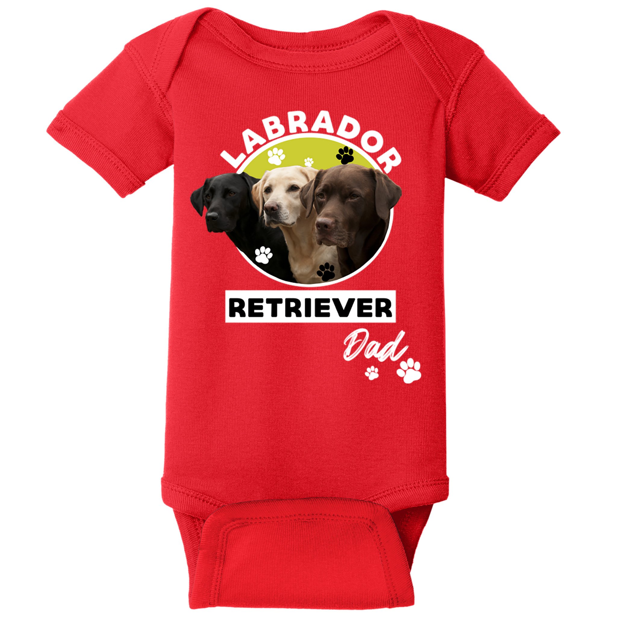 Labrador Retriever Dog Dad Baby Bodysuit