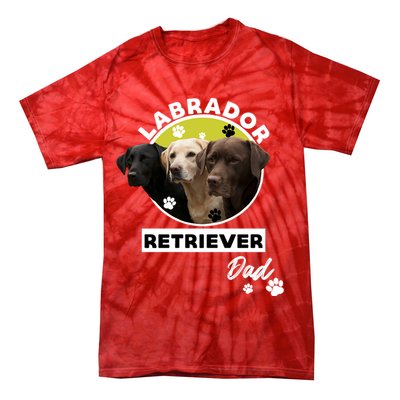 Labrador Retriever Dog Dad Tie-Dye T-Shirt