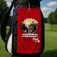Labrador Retriever Dog Dad Golf Towel