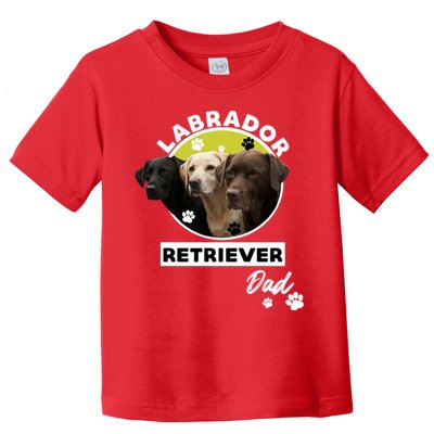 Labrador Retriever Dog Dad Toddler T-Shirt