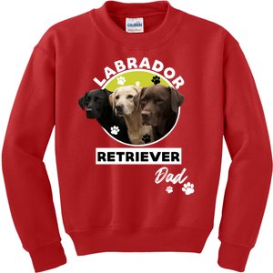 Labrador Retriever Dog Dad Kids Sweatshirt