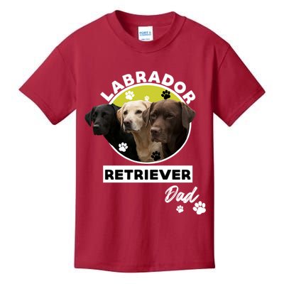 Labrador Retriever Dog Dad Kids T-Shirt