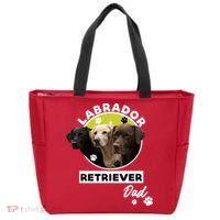 Labrador Retriever Dog Dad Zip Tote Bag