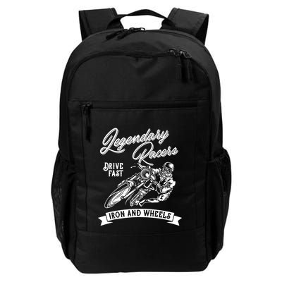 Legendary Racers Drive Iron Wheels Motorcycle Backpack