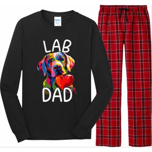 Labrador Retriever Dad Design Pop Art Lab Retriever Long Sleeve Pajama Set