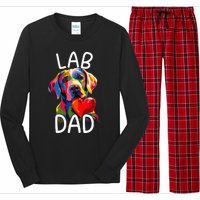 Labrador Retriever Dad Design Pop Art Lab Retriever Long Sleeve Pajama Set