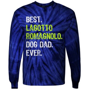 Lagotto Romagnolo Dog Dad Fathers Day Dog Lovers Tie-Dye Long Sleeve Shirt