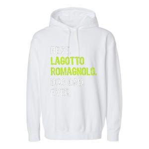 Lagotto Romagnolo Dog Dad Fathers Day Dog Lovers Garment-Dyed Fleece Hoodie