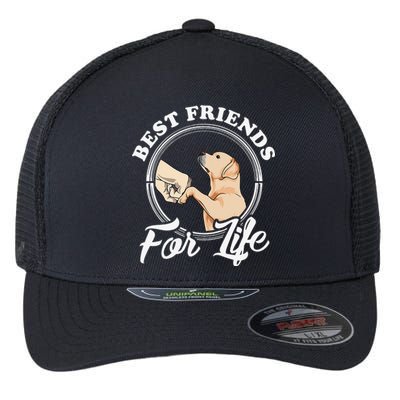 Labrador Retriever Design Funny Labrador Lovers Flexfit Unipanel Trucker Cap