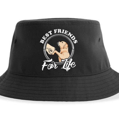 Labrador Retriever Design Funny Labrador Lovers Sustainable Bucket Hat