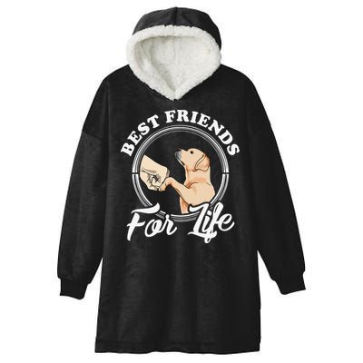 Labrador Retriever Design Funny Labrador Lovers Hooded Wearable Blanket