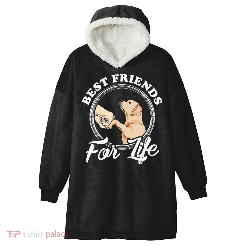 Labrador Retriever Design Funny Labrador Lovers Hooded Wearable Blanket
