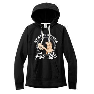 Labrador Retriever Design Funny Labrador Lovers Women's Fleece Hoodie