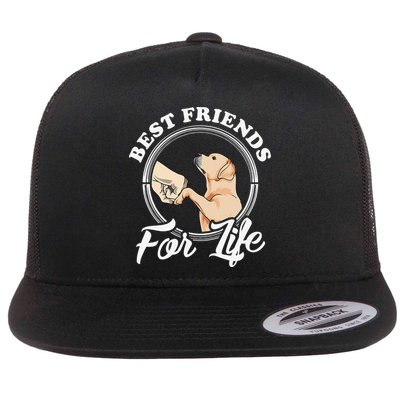 Labrador Retriever Design Funny Labrador Lovers Flatbill Hat