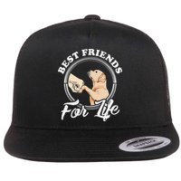 Labrador Retriever Design Funny Labrador Lovers Flat Bill Trucker Hat