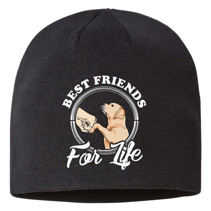 Labrador Retriever Design Funny Labrador Lovers Sustainable Beanie