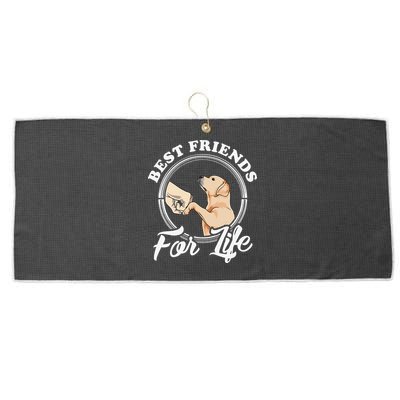 Labrador Retriever Design Funny Labrador Lovers Large Microfiber Waffle Golf Towel