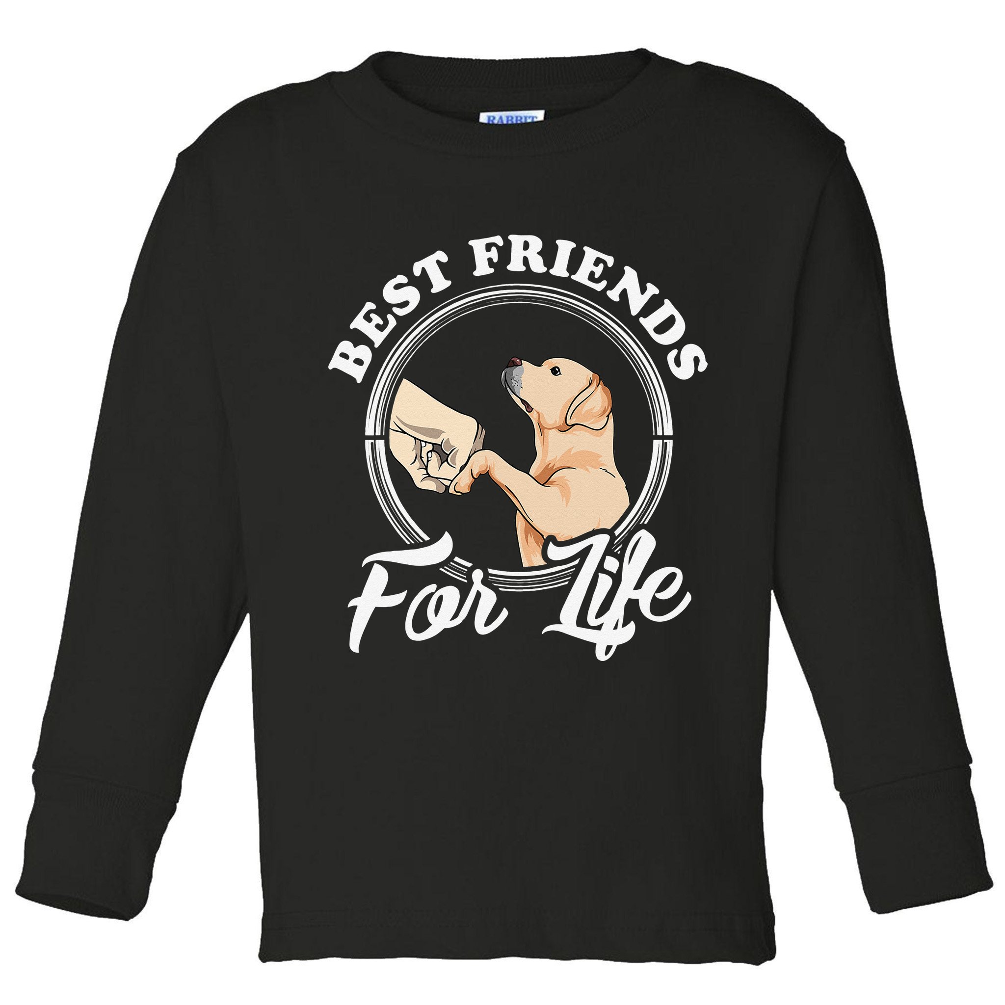 Labrador Retriever Design Funny Labrador Lovers Toddler Long Sleeve Shirt