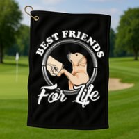 Labrador Retriever Design Funny Labrador Lovers Golf Towel