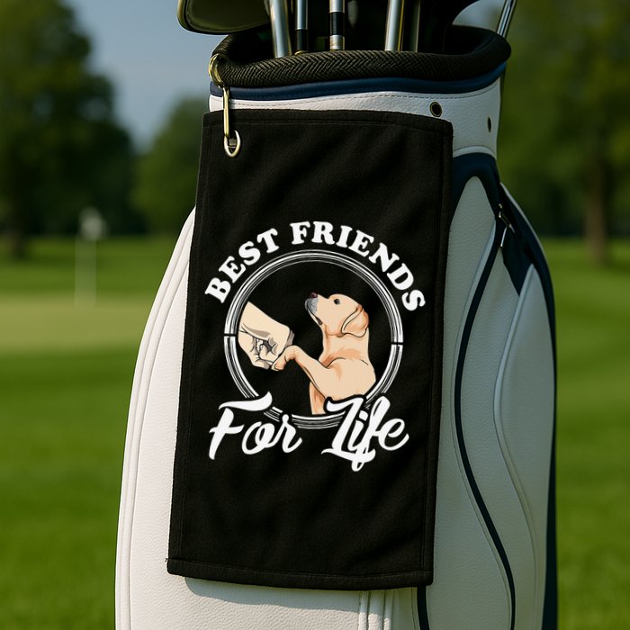 Labrador Retriever Design Funny Labrador Lovers Golf Towel