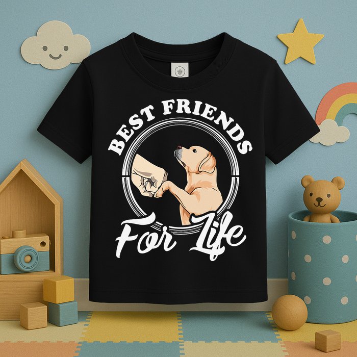Labrador Retriever Design Funny Labrador Lovers Toddler T-Shirt