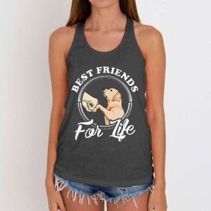 Labrador Retriever Design Funny Labrador Lovers Women's Knotted Racerback Tank