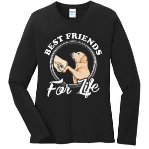 Labrador Retriever Design Funny Labrador Lovers Ladies Long Sleeve Shirt