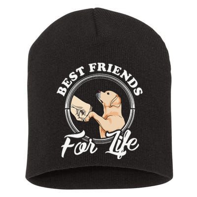 Labrador Retriever Design Funny Labrador Lovers Short Acrylic Beanie