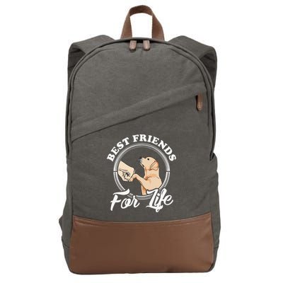 Labrador Retriever Design Funny Labrador Lovers Cotton Canvas Backpack