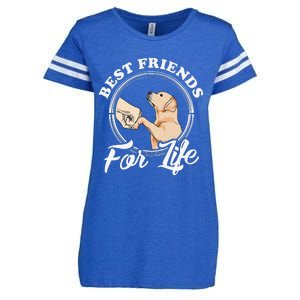 Labrador Retriever Design Funny Labrador Lovers Enza Ladies Jersey Football T-Shirt