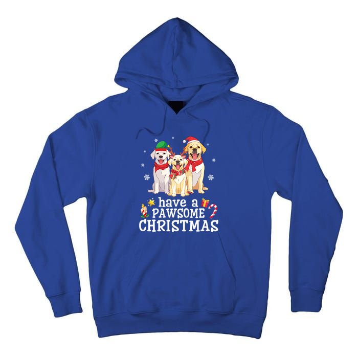 Labrador Retriever Dogs Merry Day Have A Pawsome Christmas Gift Tall Hoodie