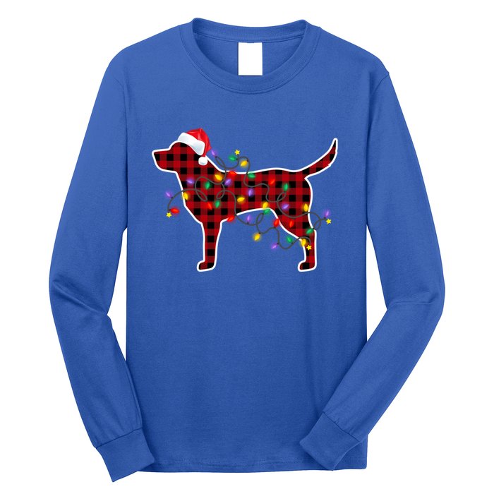 Labrador Retriever Dog Christmas Pajamas Xmas Gift Long Sleeve Shirt