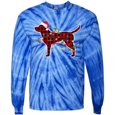 Labrador Retriever Dog Christmas Pajamas Xmas Gift Tie-Dye Long Sleeve Shirt