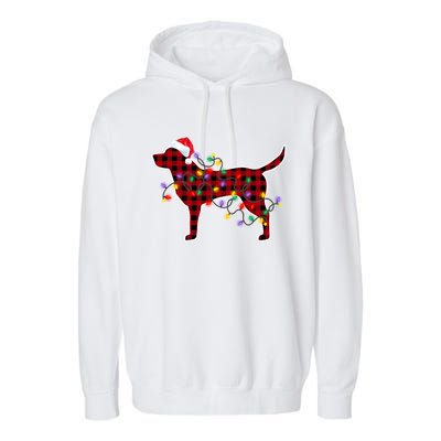 Labrador Retriever Dog Christmas Pajamas Xmas Gift Garment-Dyed Fleece Hoodie