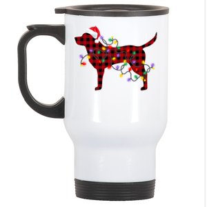 Labrador Retriever Dog Christmas Pajamas Xmas Gift Stainless Steel Travel Mug