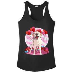 Labrador Retriever Dog Lover Heart Valentine Day Gift Ladies PosiCharge Competitor Racerback Tank