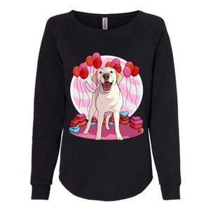 Labrador Retriever Dog Lover Heart Valentine Day Gift Womens California Wash Sweatshirt