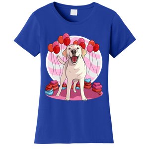 Labrador Retriever Dog Lover Heart Valentine Day Gift Women's T-Shirt