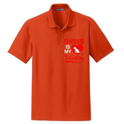 Labrador Retriever Dog My Labrador Retriever Is My Valentine Gift Dry Zone Grid Polo