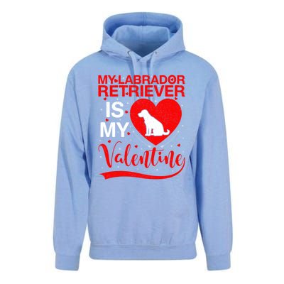 Labrador Retriever Dog My Labrador Retriever Is My Valentine Gift Unisex Surf Hoodie