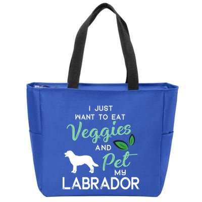 Labrador Retriever Dog Cigar Lover Owner Xmas Birthday Gift Zip Tote Bag
