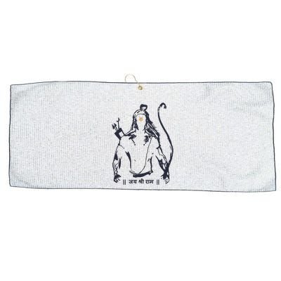 Lord Rama Diwali God For Indian Hindus Jai Shree Ram Large Microfiber Waffle Golf Towel