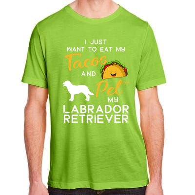 Labrador Retriever Dog Tacos Lover Owner Xmas Birthday Gift Adult ChromaSoft Performance T-Shirt