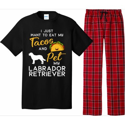 Labrador Retriever Dog Tacos Lover Owner Xmas Birthday Gift Pajama Set