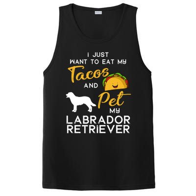 Labrador Retriever Dog Tacos Lover Owner Xmas Birthday Gift PosiCharge Competitor Tank