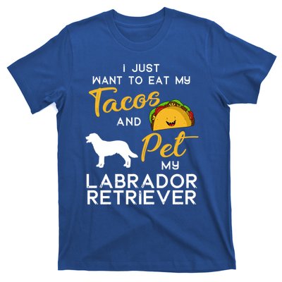 Labrador Retriever Dog Tacos Lover Owner Xmas Birthday Gift T-Shirt