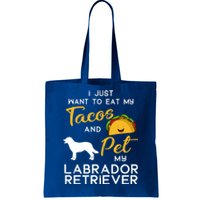 Labrador Retriever Dog Tacos Lover Owner Xmas Birthday Gift Tote Bag